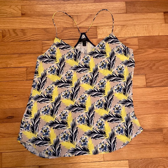 J.Crew 100% Silk Floral Halter Cami – Size 2 - Picture 2 of 4